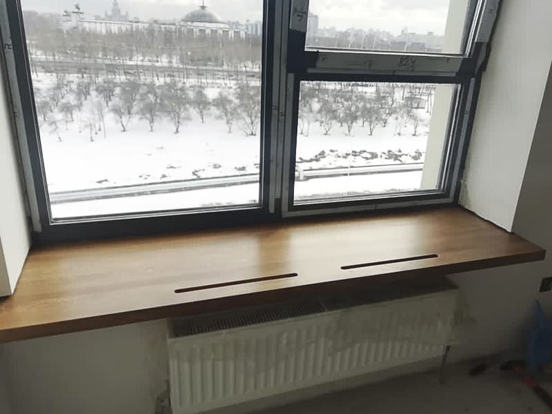 прямой подоконник на заказ